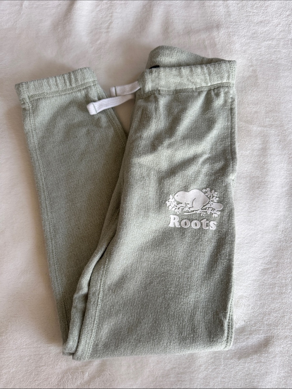 NWOT Roots Kids Light Sage Green Sweatpants